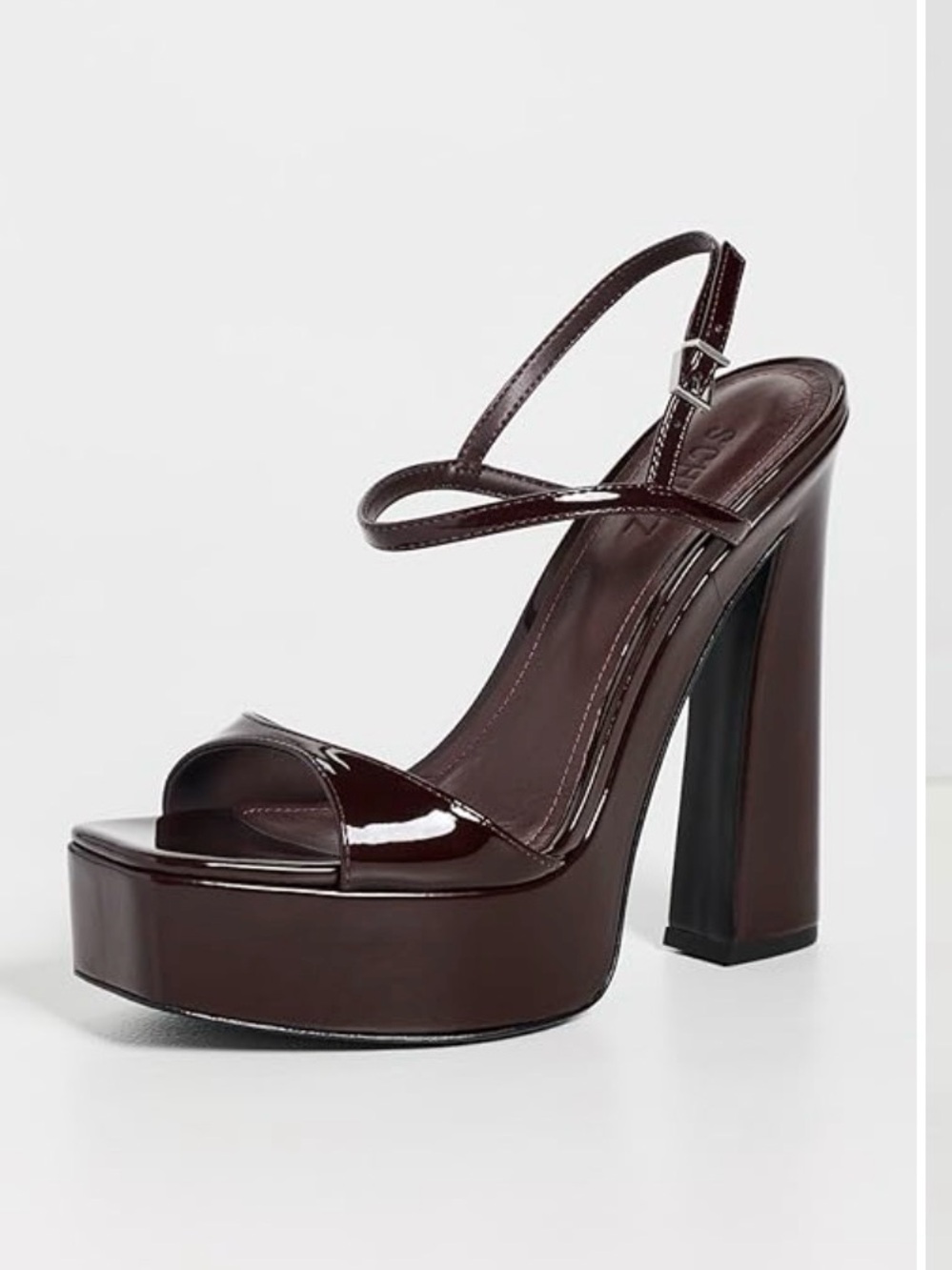Schutz Arlene Platform heels — maroon patten
